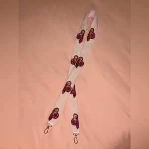 Cowgirl Hat Beaded Purse Strap